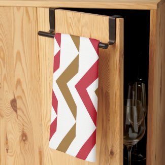 Green Red Chevron Stripe Pattern 