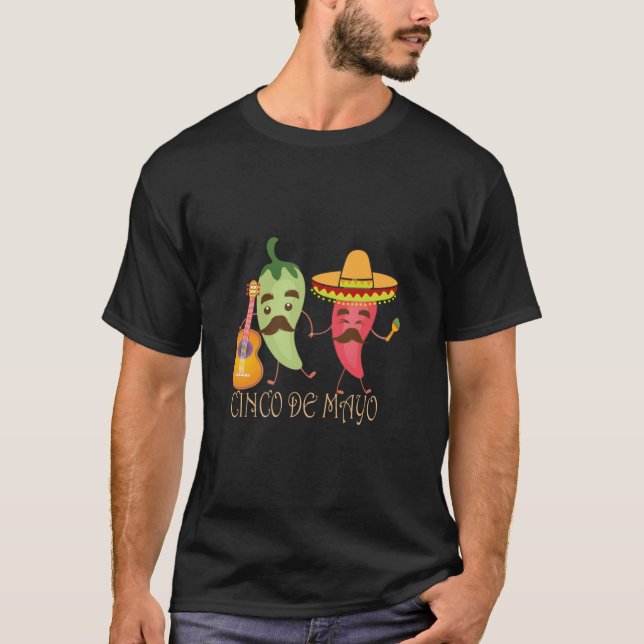 Green Red Chili Pepper T- T-Shirt (Front)