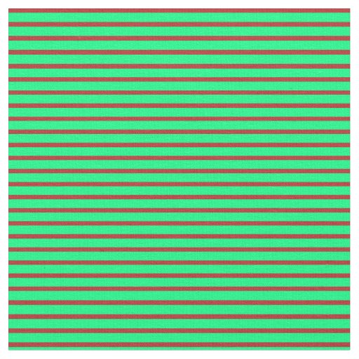 Green & Red Colored Lines Fabric