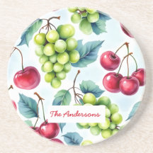 Green Red Fruit Food Pattern Grapes Cherry
