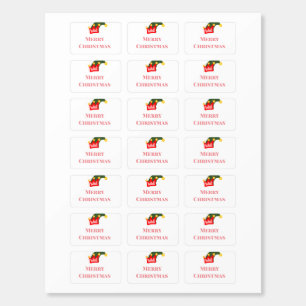 Green red hat merry Christmas add name text name Matchboxes