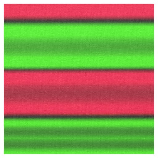 Green & Red Horizontal Stripes Fabric