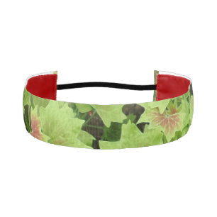 Green/Red Leafs 1-1/2" Non-Slip Headband