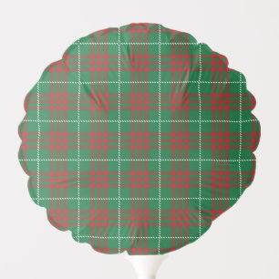 Green & Red Plaid Balloon