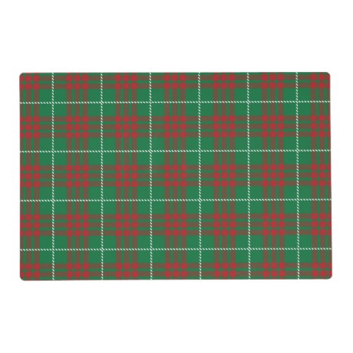 Green  Red Plaid Placemat