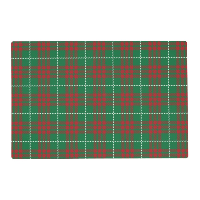Green & Red Plaid Placemat (Front)