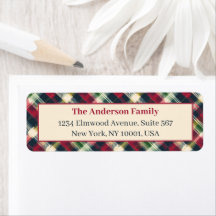 Green Red Tartan Plaid Custom Christmas Holiday