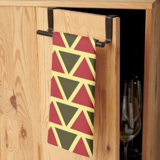 Green Red Triangle Geometric Pattern