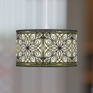 Green Retro Ceiling Lamp