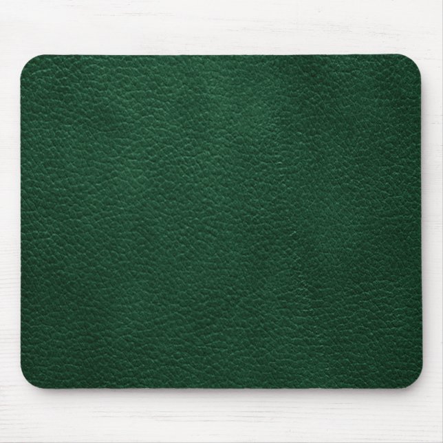 Green Retro Custom Leather Mouse Pad (Front)