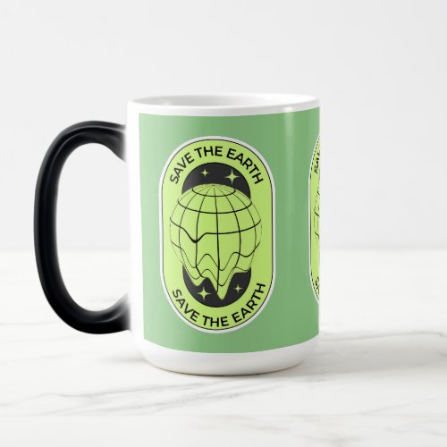 Green Retro Earth Coffee Mug