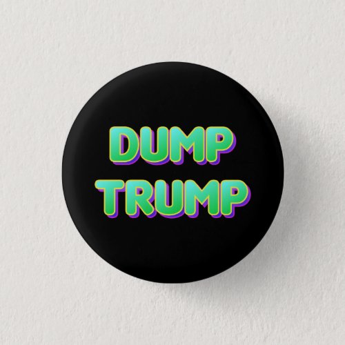 Green Retro Font Dump Trump Button
