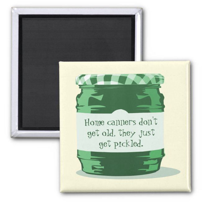 Green Retro Jelly Jar Home Canning Humor Kitchen