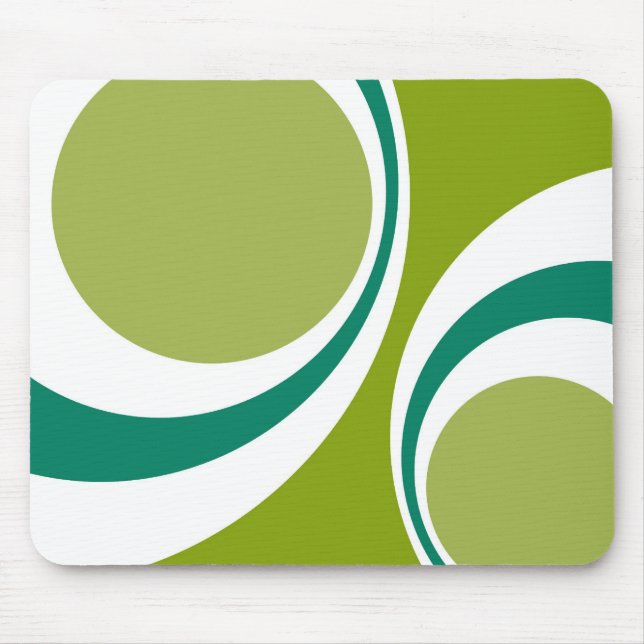 green retro mouse pad (Front)