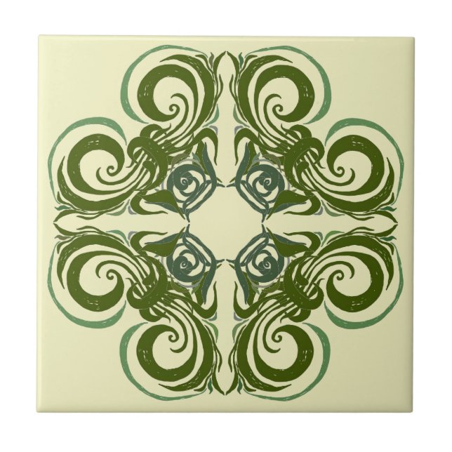 Green Retro Tiles (Front)