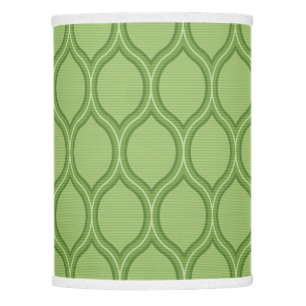 Green retro trellis lamp shade