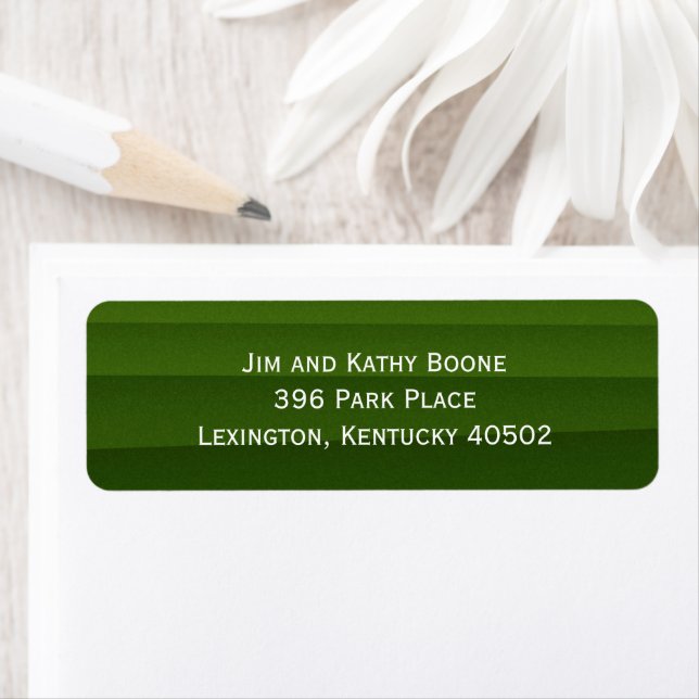 Green Return Address Label (Insitu)