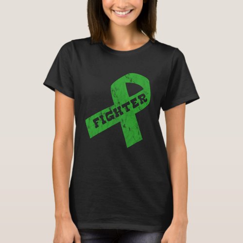 Green Ribbon Awareness Fighter Men Women Kids Pull T_Shirt