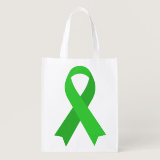 Green Ribbon Awareness Grocery Bag