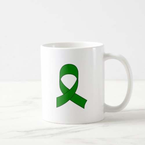 Green Ribbon Drawing Coffee Mug