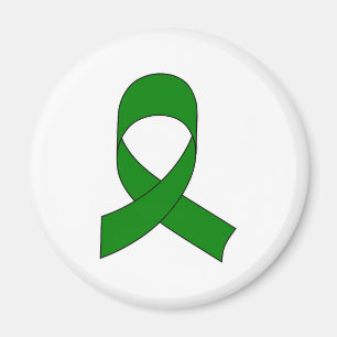 Green Ribbon Drawing Magnet