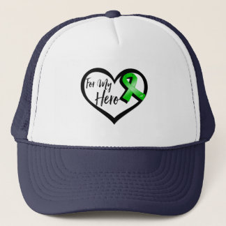 Green Ribbon For My Hero Trucker Hat