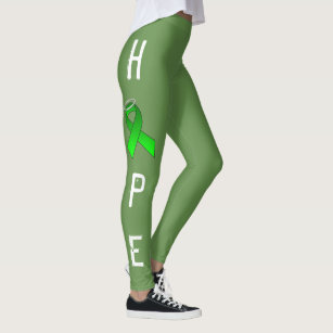 GREEN RIBBON HOPE LEGGINS by OASOTA Leggings