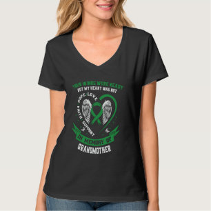 Green Ribbon Loss of Grandmother Kidney Disease Aw T-Shirt