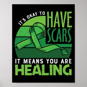 Green Ribbon Mental Health Awareness Poster