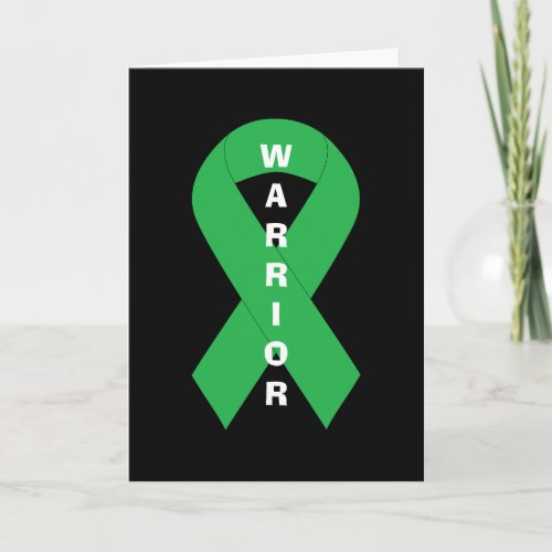 Green Ribbon Mental Health Awareness Warrior Card