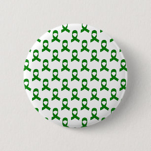 Green Ribbon Pattern Button