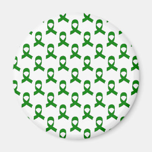 Green Ribbon Pattern Magnet