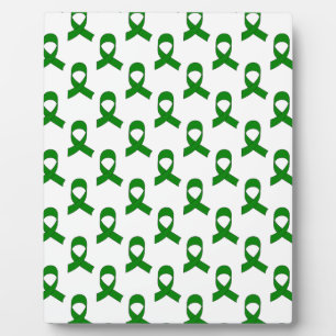 Green Ribbon Pattern Plaque