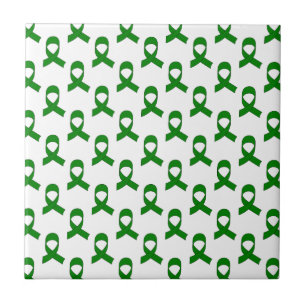 Green Ribbon Pattern Tile