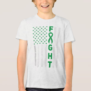Green Ribbon Warrior &amp; Supporters - Mental Hea Tri-Blend Shirt