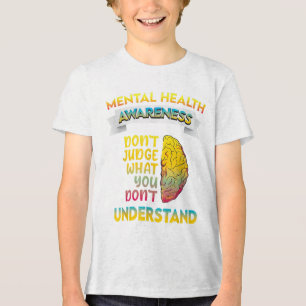 Green Ribbon Warrior & Supporters - Mental Hea Tri-Blend Shirt