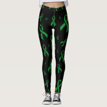 Green Ribbons...Gastroparesis Leggings