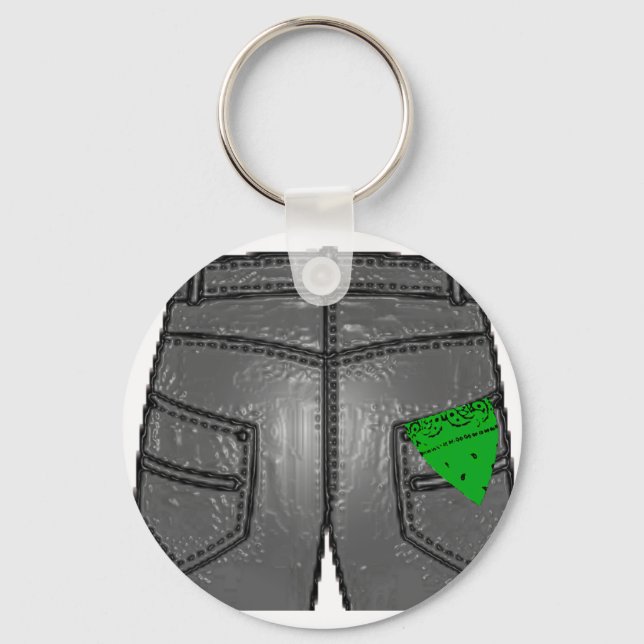 Green Right Hanky Keychain (Front)