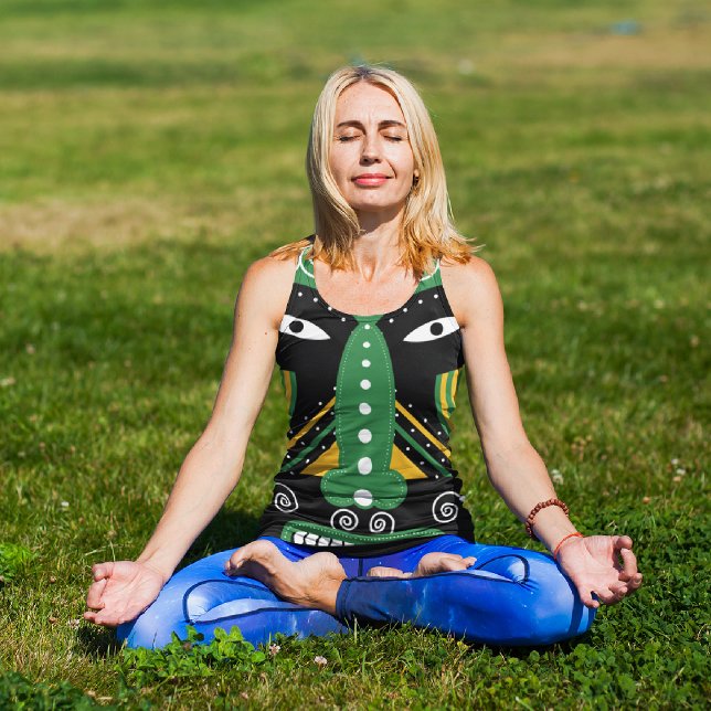 Green ritual tribal tank top (Creator Uploaded)