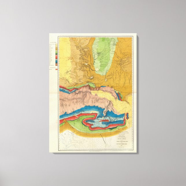 Green River from the Union Pacific Rail Road Canvas Print (Front)