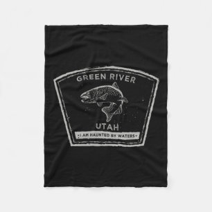 Green River Utah Fly Fishing Fleece Blanket