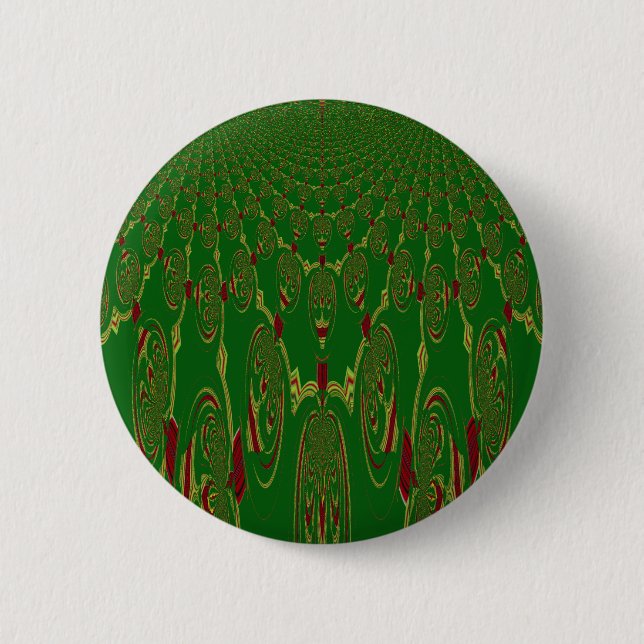 Green Robots Button (Front)