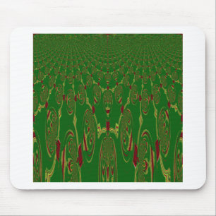 Green Robots Mouse Pad