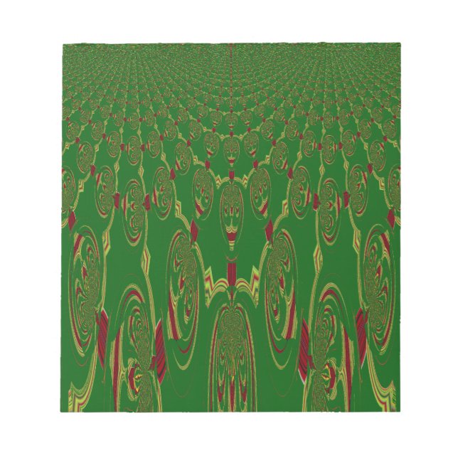 Green Robots Notepad (Front)