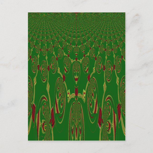 Green Robots Postcard (Front)