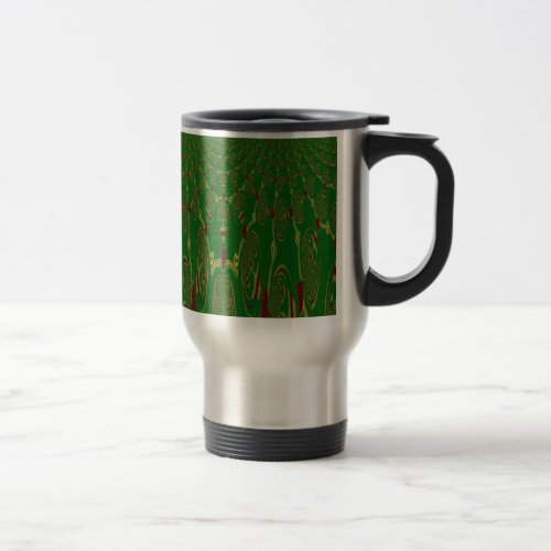 Green Robots Travel Mug