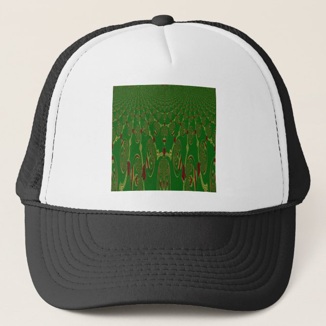 Green Robots Trucker Hat (Front)