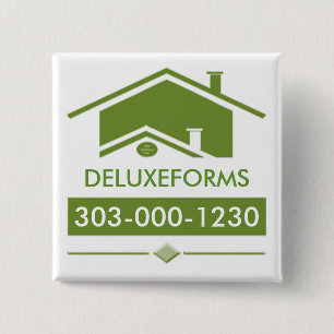 Green Roof Pinback Button