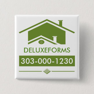 Green Roof Pinback Button