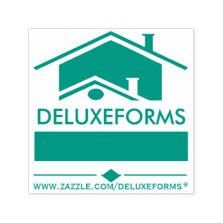 Green Roof Self Inking Rubber Stamp